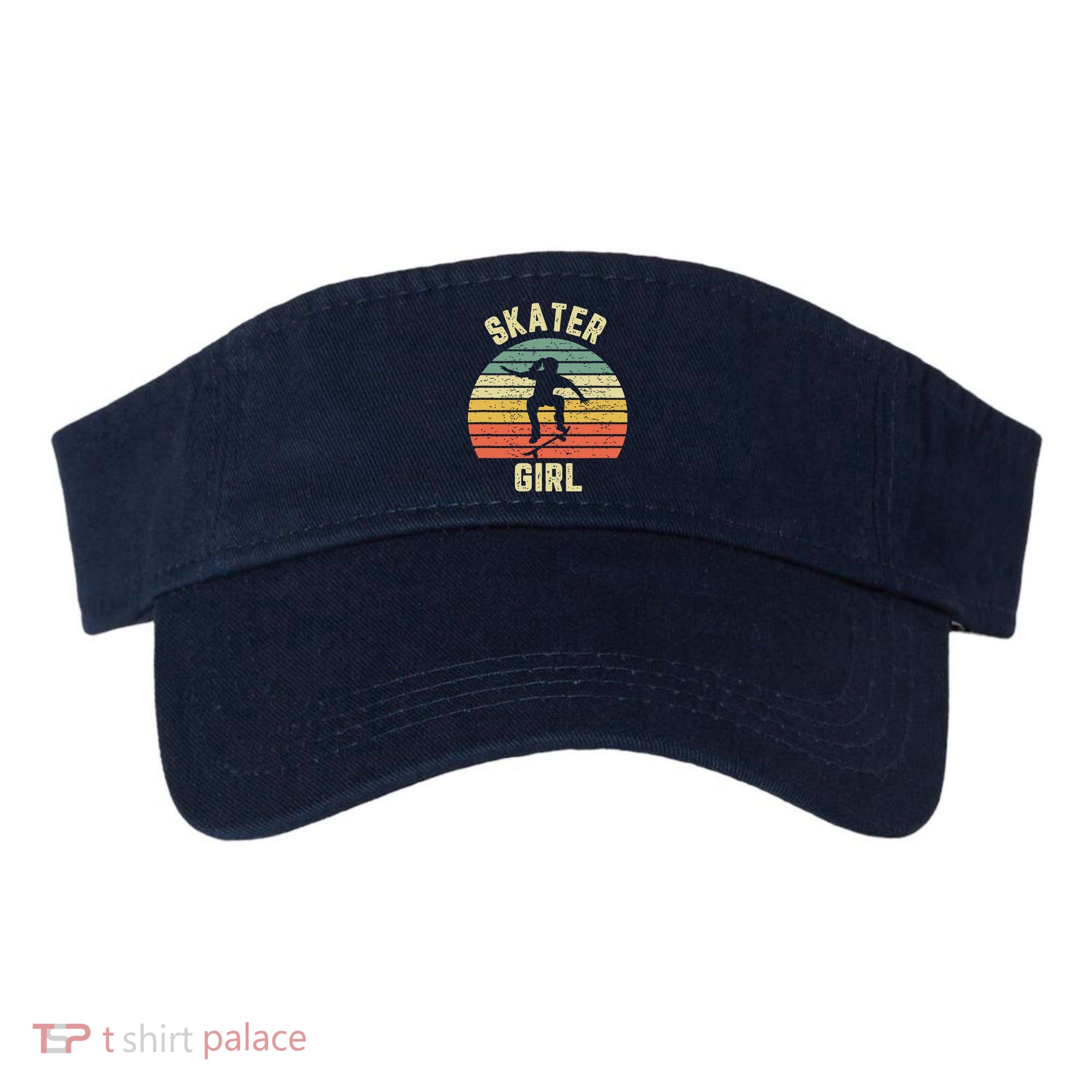Skater Girl Skateboarder Girl Retro Skateboarding Gift Visor