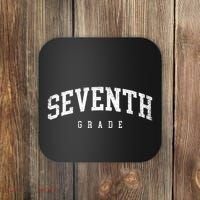 Seventh Grade Squad 7th Grade Team Retro First Day Of School Coaster thumb 0