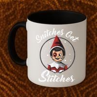 Snitches Get Stitches The Elf Xmas Snitches Get Stitches Coffee Mug thumb 2
