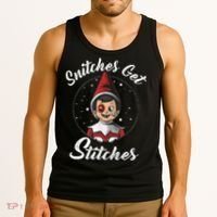 Snitches Get Stitches The Elf Xmas Snitches Get Stitches Tank Top thumb 3