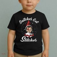 Snitches Get Stitches The Elf Xmas Snitches Get Stitches Toddler T-Shirt thumb 2