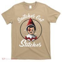 Snitches Get Stitches The Elf Xmas Snitches Get Stitches T-Shirt thumb 0