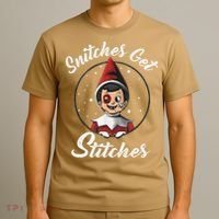 Snitches Get Stitches The Elf Xmas Snitches Get Stitches T-Shirt thumb 3
