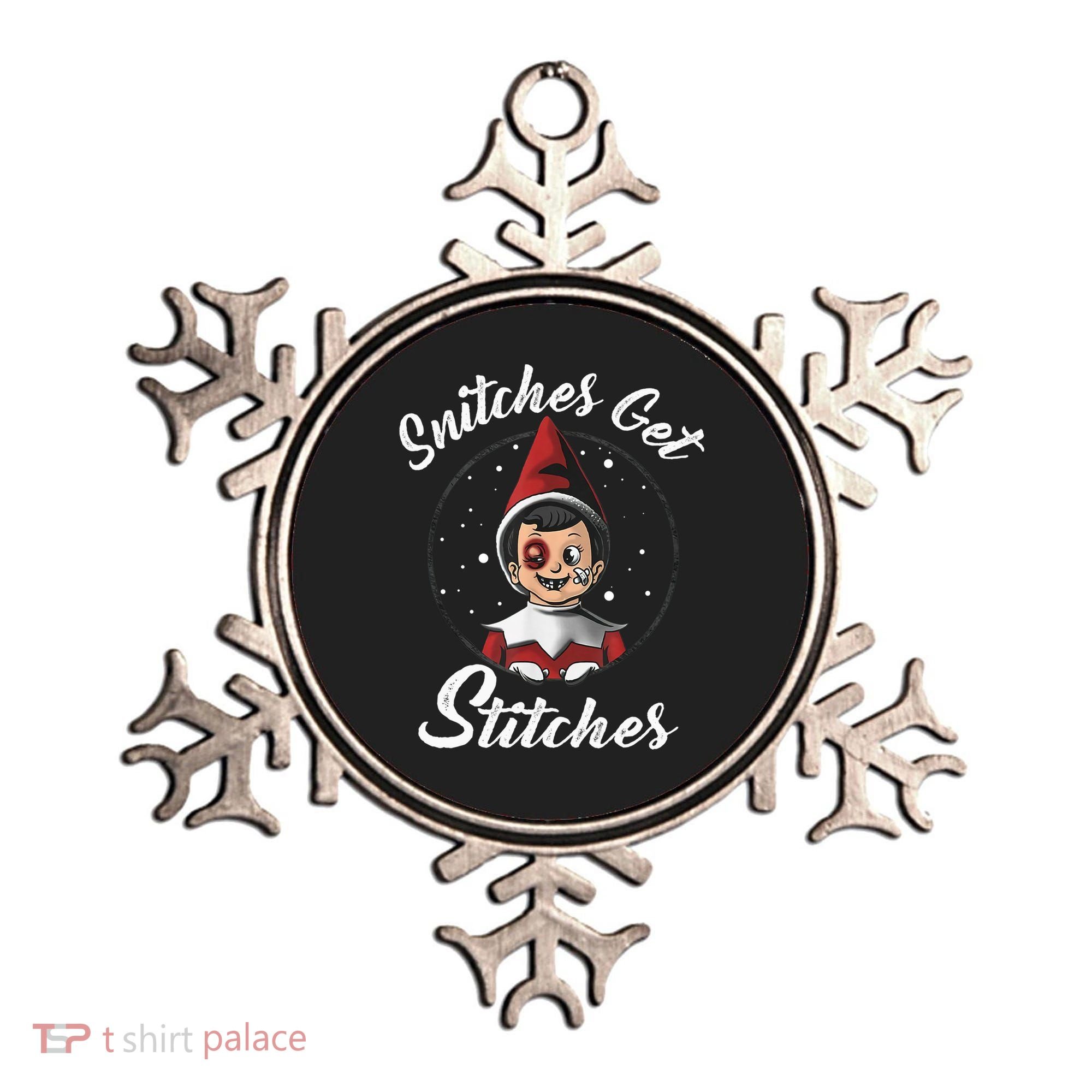 Snitches Get Stitches The Elf Xmas Snitches Get Stitches Ornament