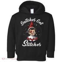 Snitches Get Stitches The Elf Xmas Snitches Get Stitches Toddler Hoodie thumb 0