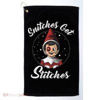 Snitches Get Stitches The Elf Xmas Snitches Get Stitches Golf Towel thumb 0