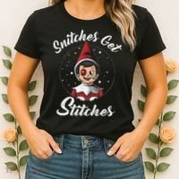 Snitches Get Stitches The Elf Xmas Snitches Get Stitches Women's T-Shirt thumb 2