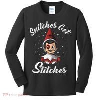 Snitches Get Stitches The Elf Xmas Snitches Get Stitches Kids Long Sleeve Shirt thumb 0