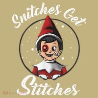 Snitches Get Stitches The Elf Xmas Snitches Get Stitches Sweatshirt thumb 2