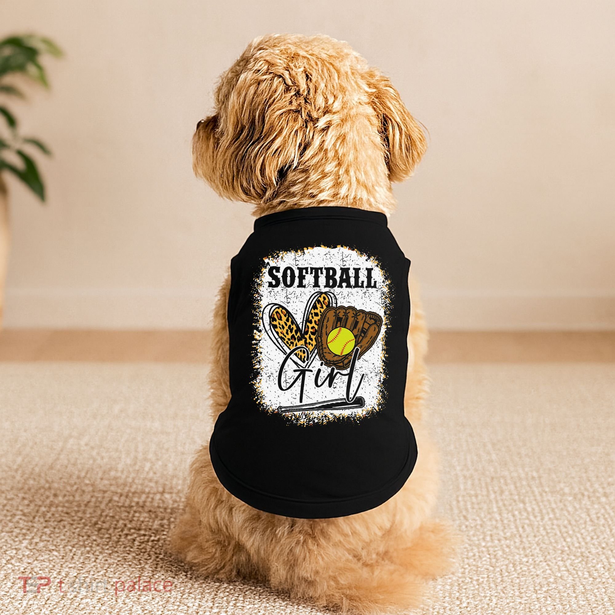 Softball Girl Softball Doggie Tank