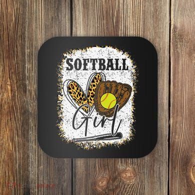 Softball Girl Softball Coaster