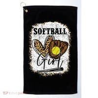 Softball Girl Softball Golf Towel thumb 0