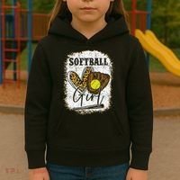 Softball Girl Softball Kids Hoodie thumb 3