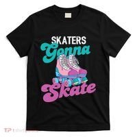 Skaters Gonna Skate Vintage Roller Skating Skate Skater T-Shirt thumb 0