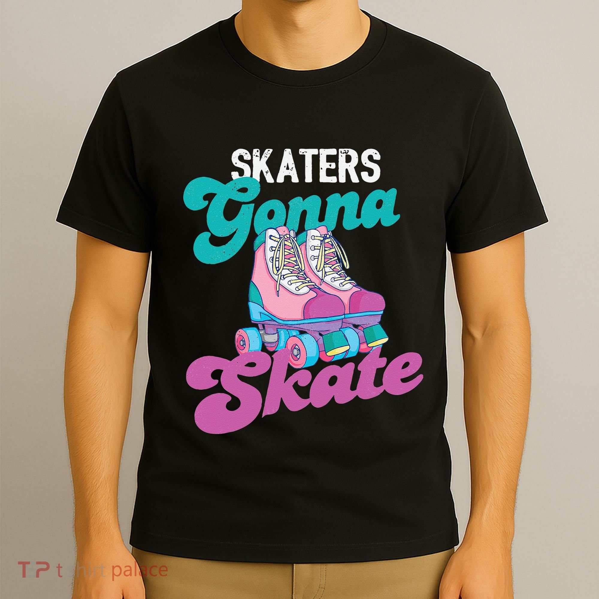 Skaters Gonna Skate Vintage Roller Skating Skate Skater T-Shirt
