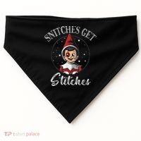 SNITCHES GET STITCHES USA-Made Doggie Bandana thumb 0