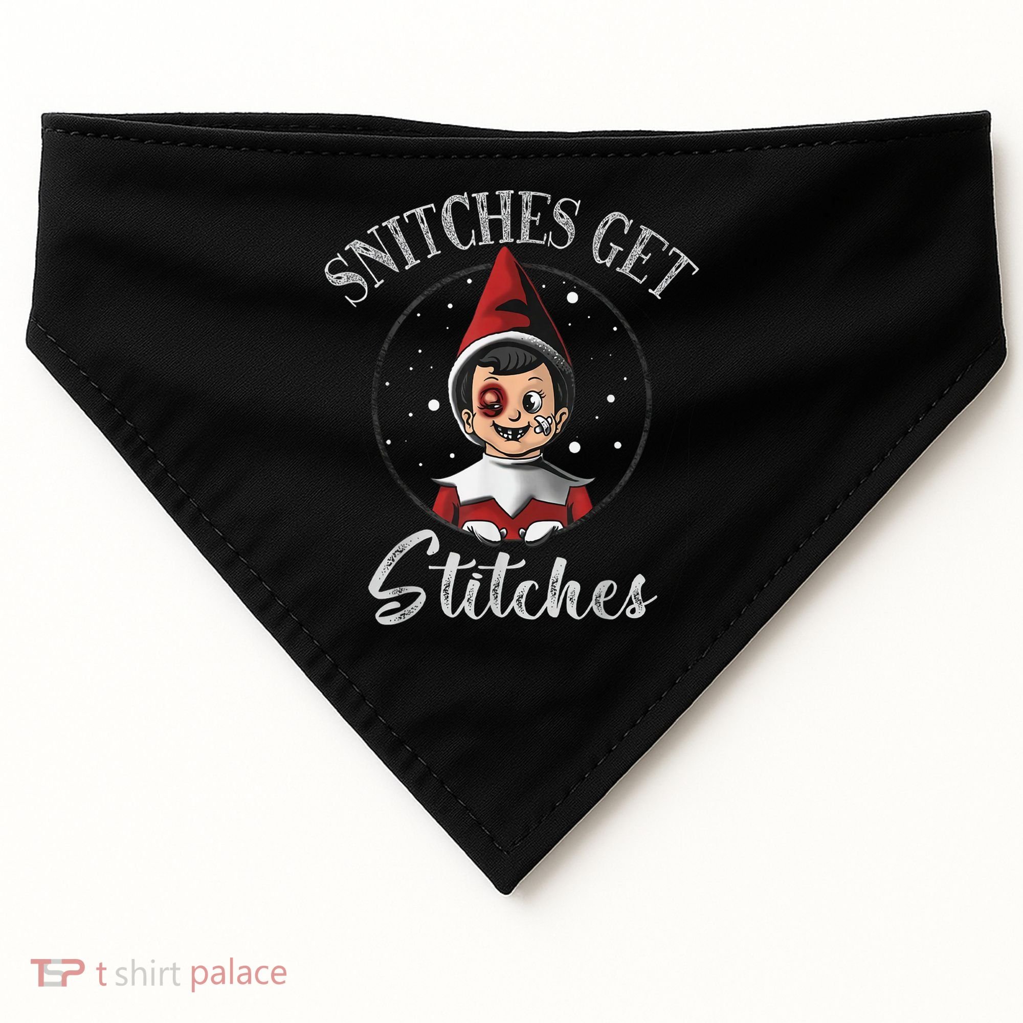 SNITCHES GET STITCHES USA-Made Doggie Bandana