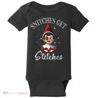 SNITCHES GET STITCHES Baby Bodysuit thumb 0