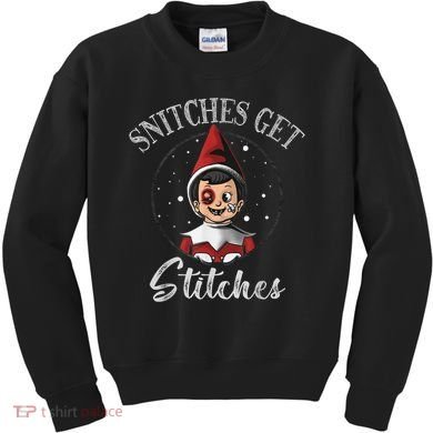SNITCHES GET STITCHES Kids Sweatshirt