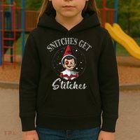 SNITCHES GET STITCHES Kids Hoodie thumb 3