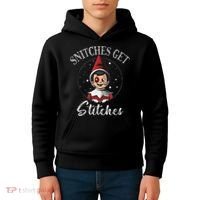 SNITCHES GET STITCHES Kids Hoodie thumb 4