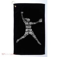 Softball Girl Golf Towel thumb 0