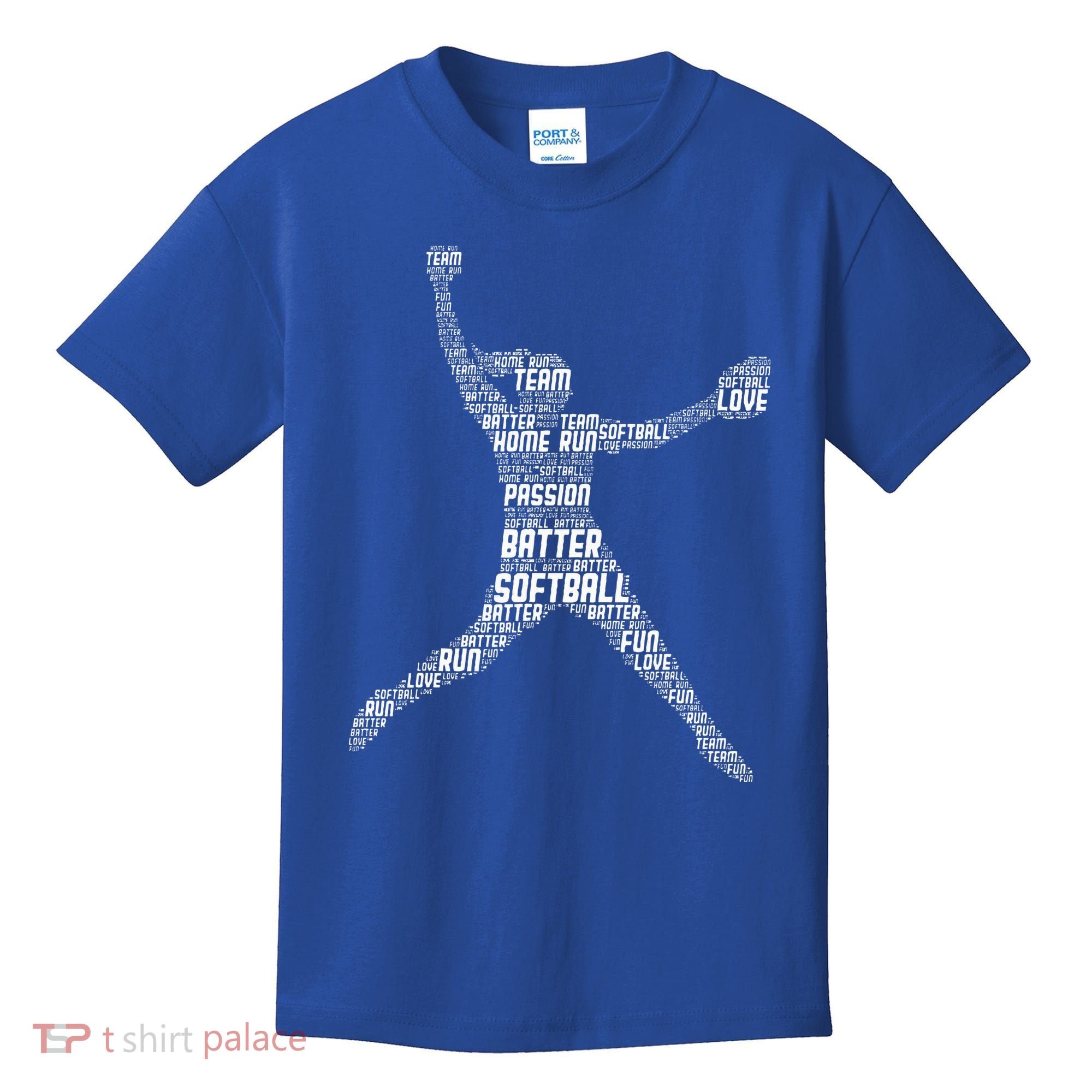 Softball Girl Kids T-Shirt