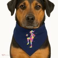 Soccer Girl USA-Made Doggie Bandana thumb 1