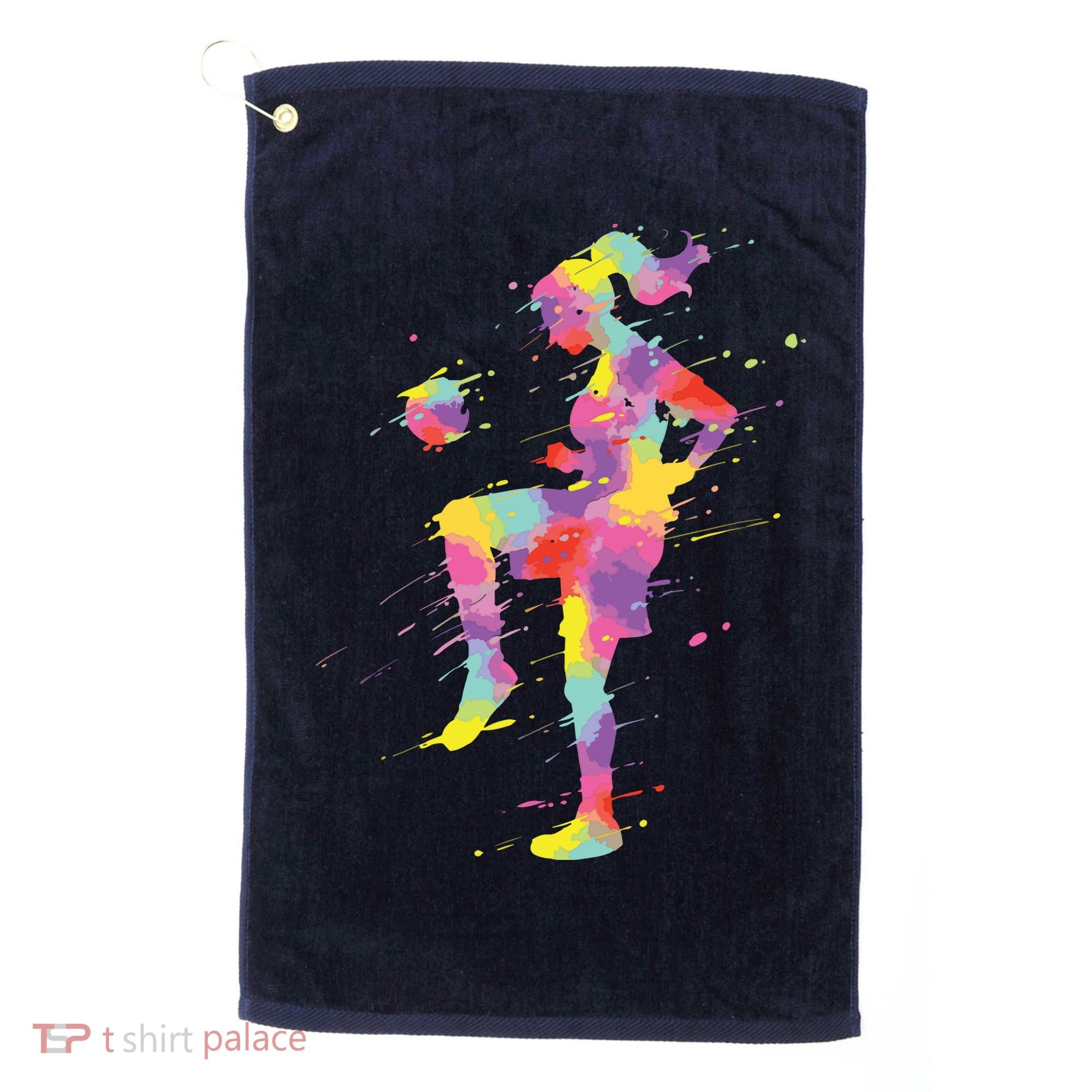 Soccer Girl Golf Towel