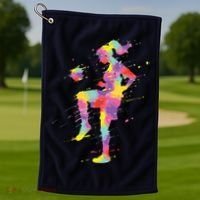 Soccer Girl Golf Towel thumb 1