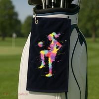 Soccer Girl Golf Towel thumb 2