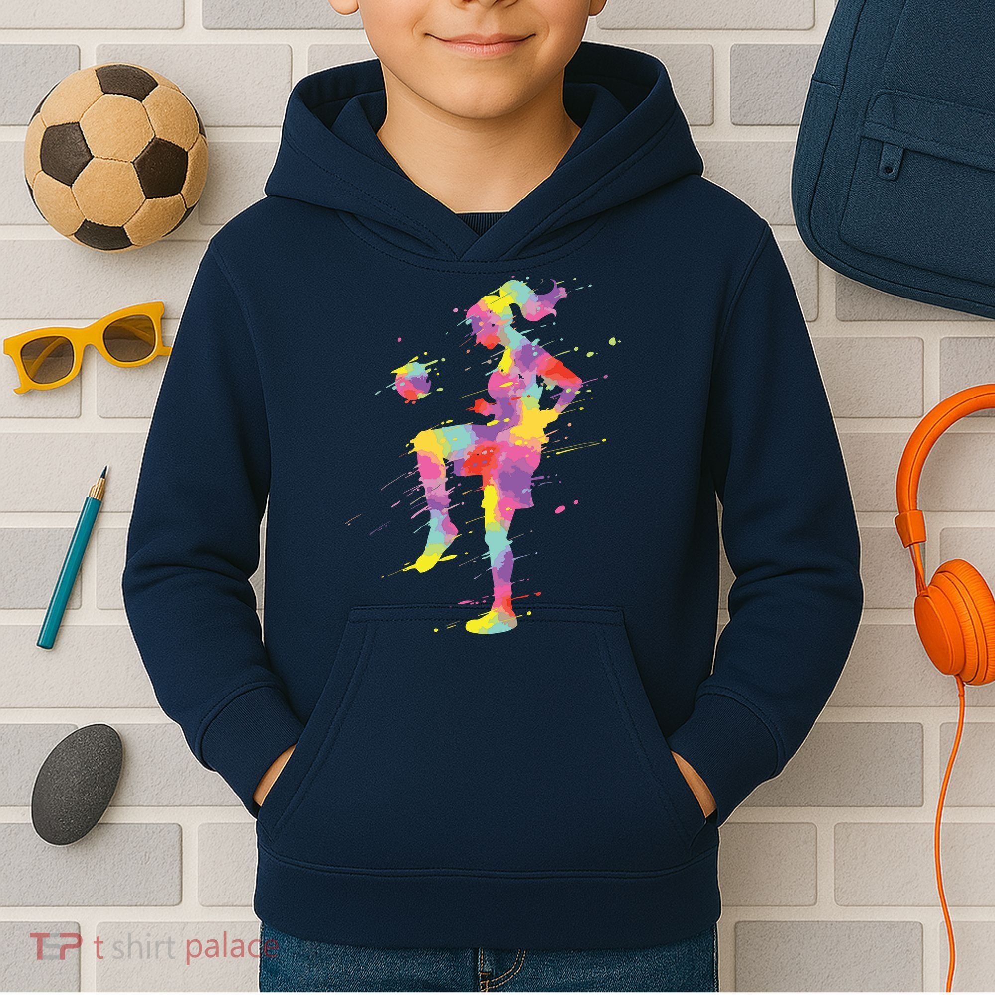 Soccer Girl Kids Hoodie