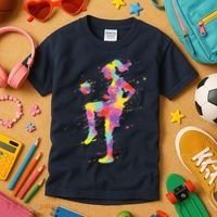 Soccer Girl Kids T-Shirt thumb 3