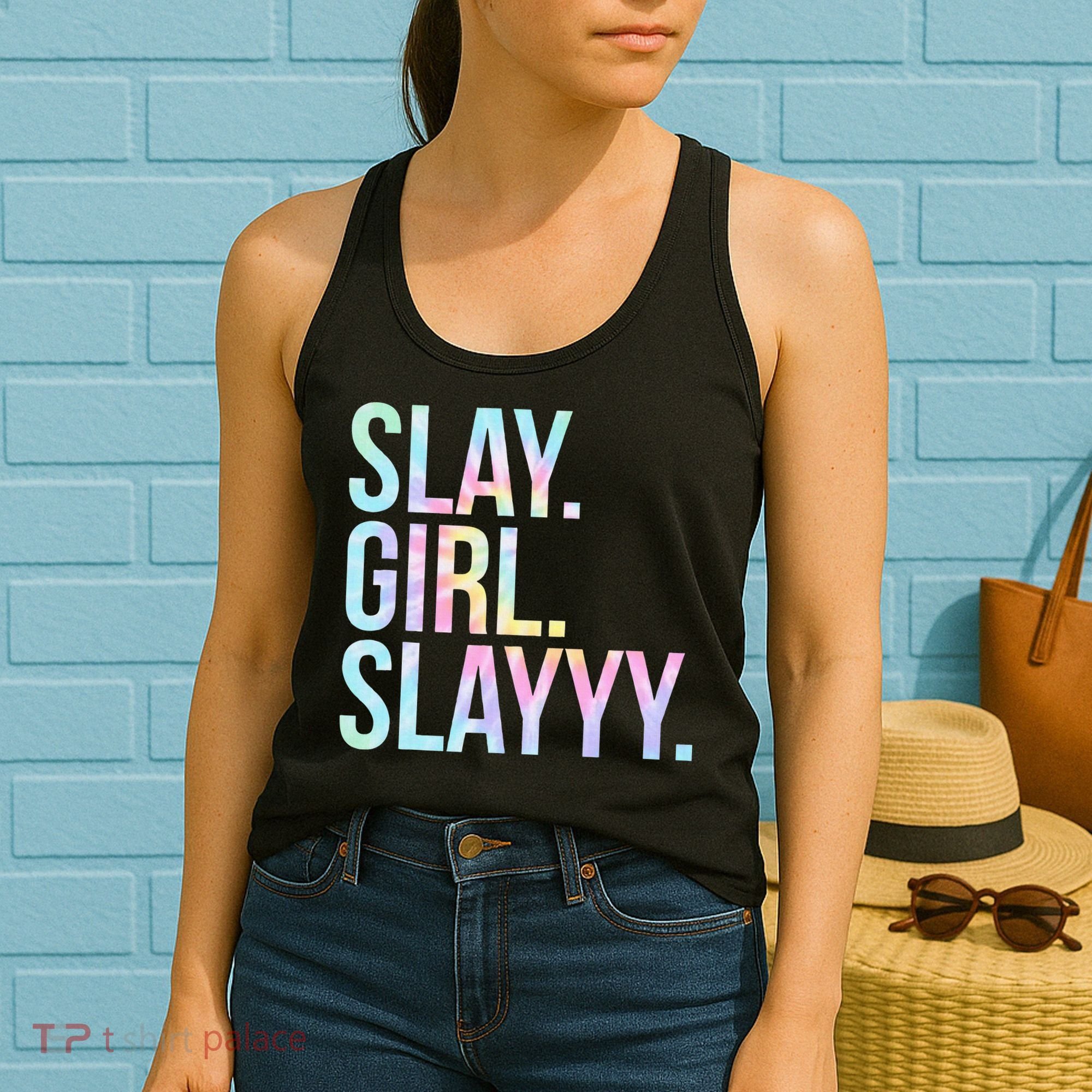 Slay Girl Slay Tie Dye Women's Tank Top