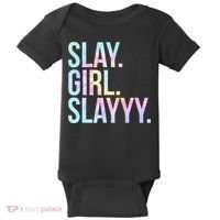 Slay Girl Slay Tie Dye Baby Bodysuit thumb 0