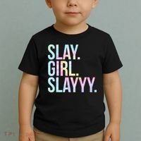 Slay Girl Slay Tie Dye Toddler T-Shirt thumb 2