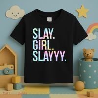 Slay Girl Slay Tie Dye Toddler T-Shirt thumb 3