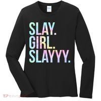 Slay Girl Slay Tie Dye Women's Long Sleeve Shirt thumb 0