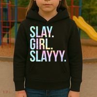 Slay Girl Slay Tie Dye Kids Hoodie thumb 3