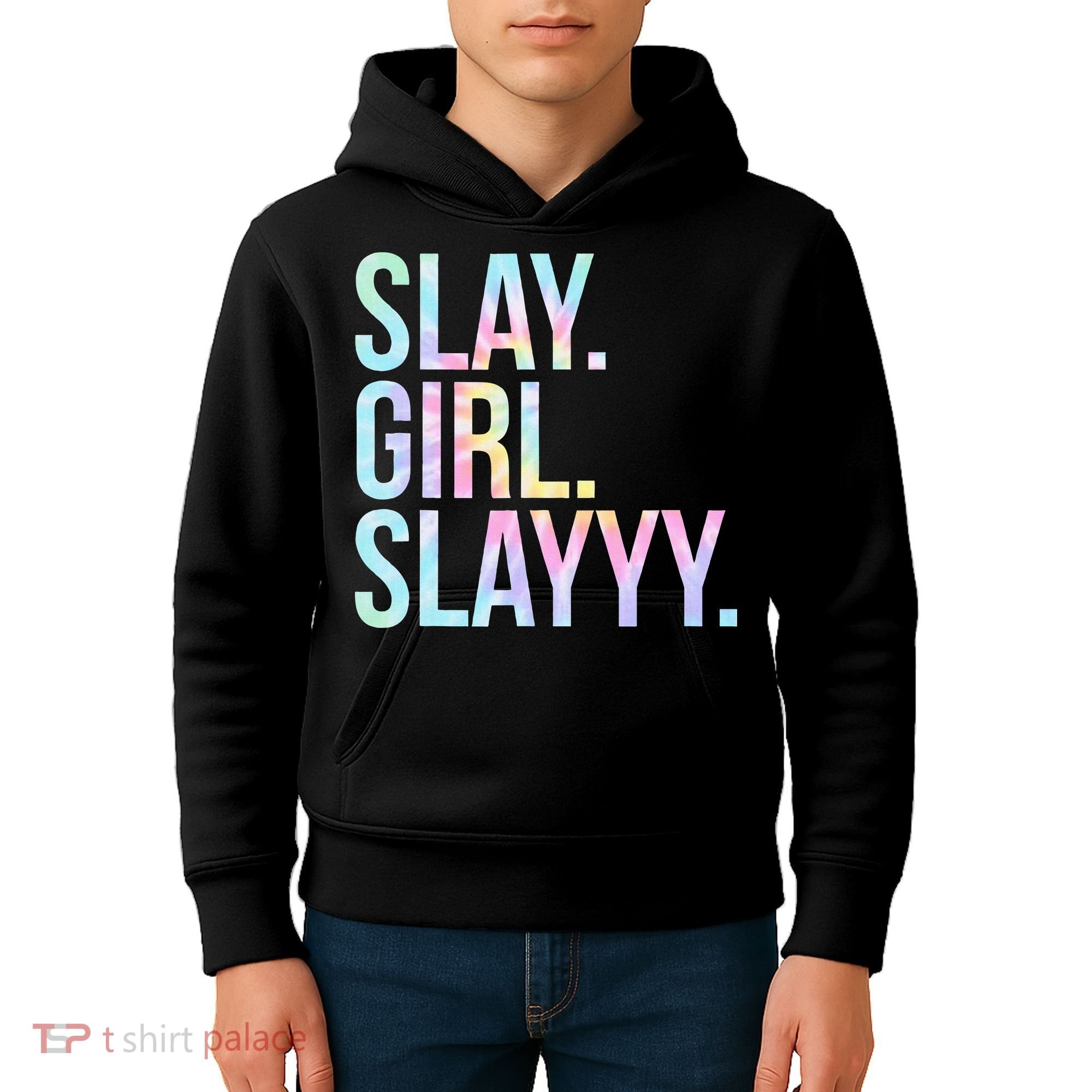 Slay Girl Slay Tie Dye Kids Hoodie