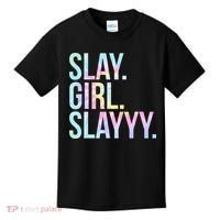 Slay Girl Slay Tie Dye Kids T-Shirt thumb 0