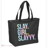 Slay Girl Slay Tie Dye Tote Bag thumb 2