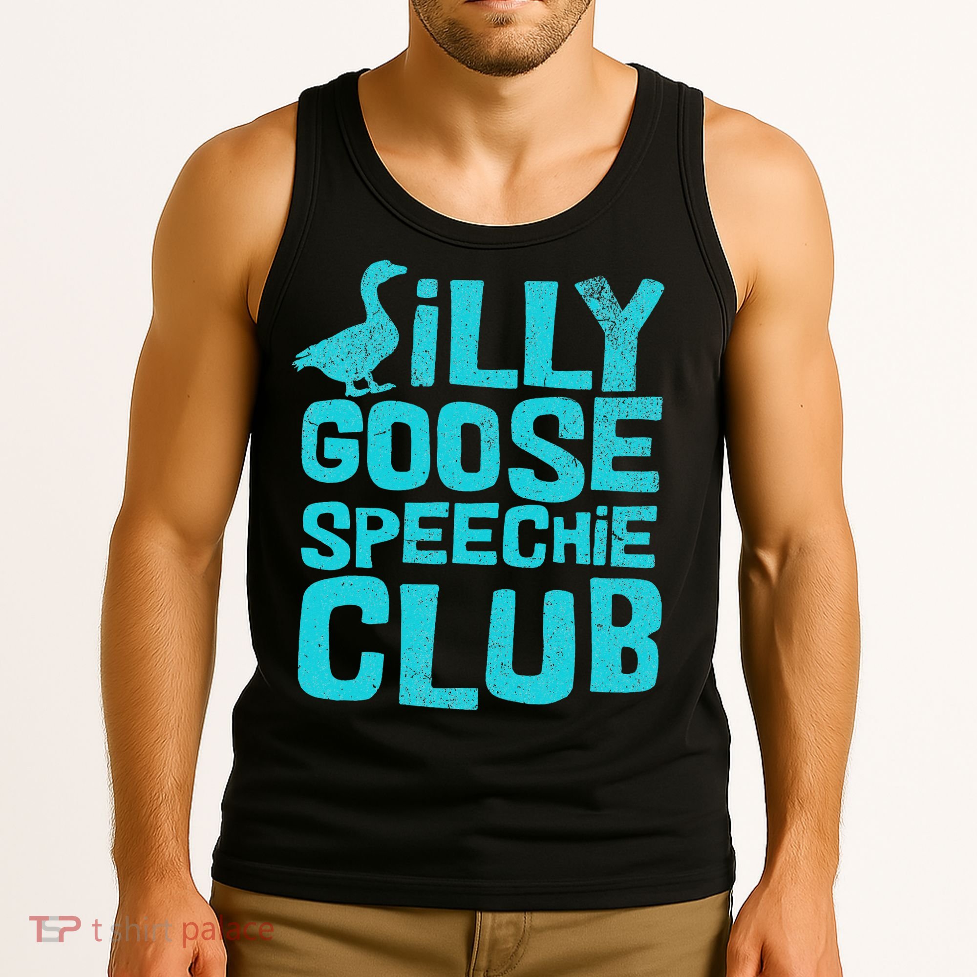 Silly Goose Speechie Club Speech Therapy SLP Therapist Tank Top