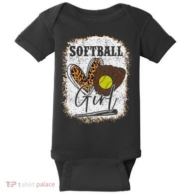 Softball Girl Baby Bodysuit