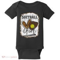 Softball Girl Baby Bodysuit thumb 0