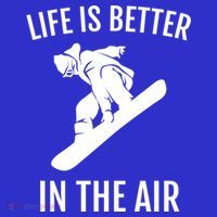 Snowboard Graphic Snowboarding Life Is Better In The Air Gift Hoodie thumb 7