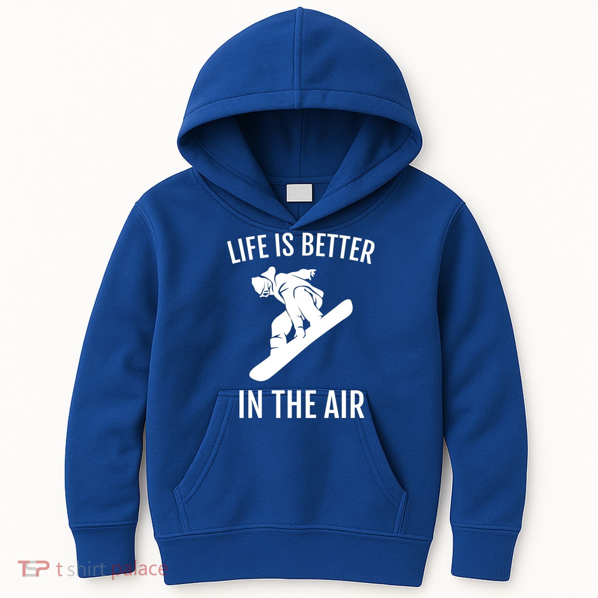 Snowboard Graphic Snowboarding Life Is Better In The Air Gift Kids Hoodie