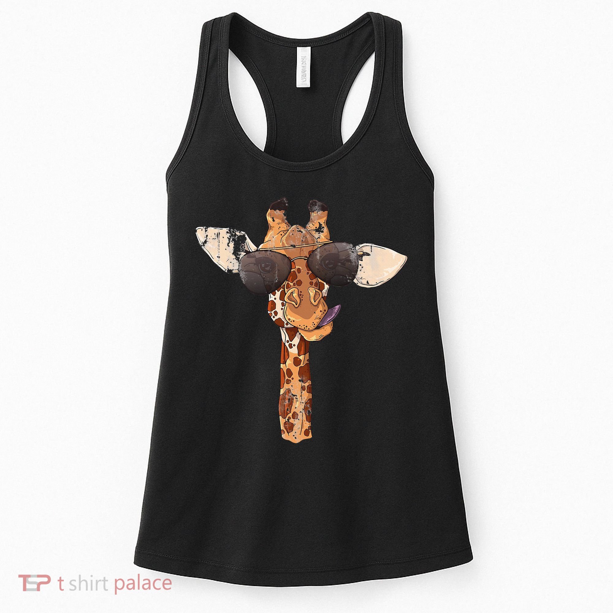 Sunglasses Giraffe Women's Tank Top
