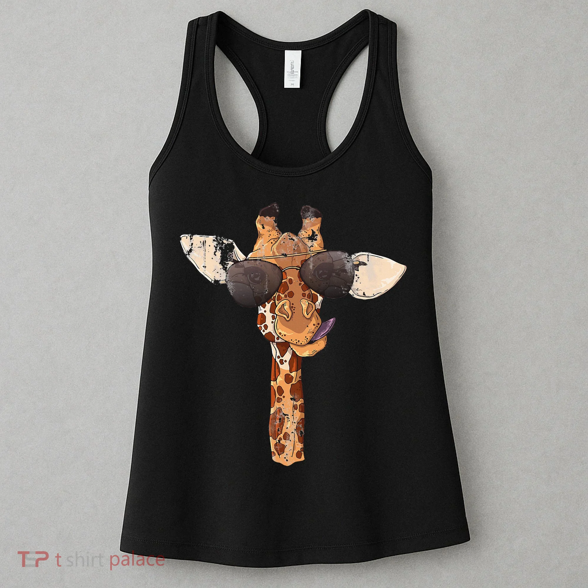 Sunglasses Giraffe Women's Tank Top