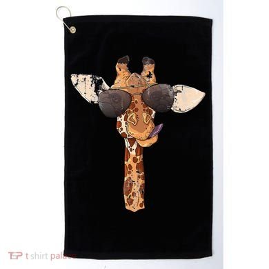 Sunglasses Giraffe Golf Towel